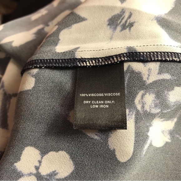 Lafayette 148 Small‎ Raelyn Augusto Crepe Floral Pullover Blouse Romantic Boho - Picture 9 of 9